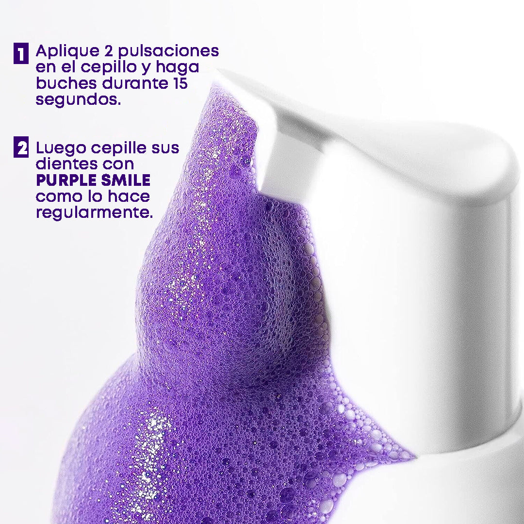 🦷✨ ¡Despierta tu mejor sonrisa con la Espuma Morada Purple Smile! 💜