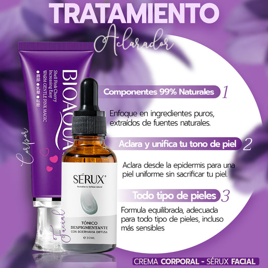 TRATAMIENTO ACLARADO CORPORAL Y FACIAL