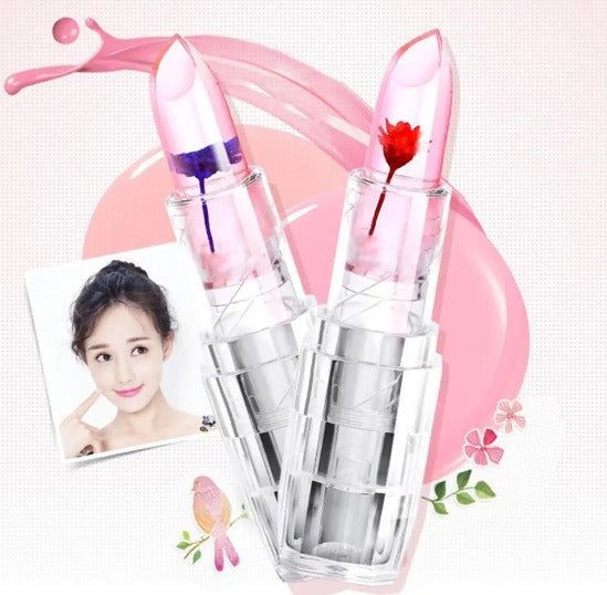 ✨💄 Lápiz Labial Mágico Flor de Cristal – Brillo, Encanto y Magia en un solo toque 💖